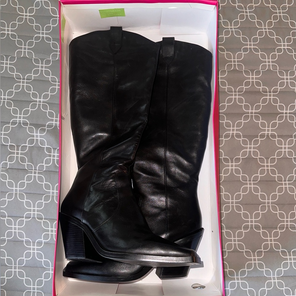 Vince Camuto Afelia boot.Soft silky leather western style boots (VC-Afelia)
